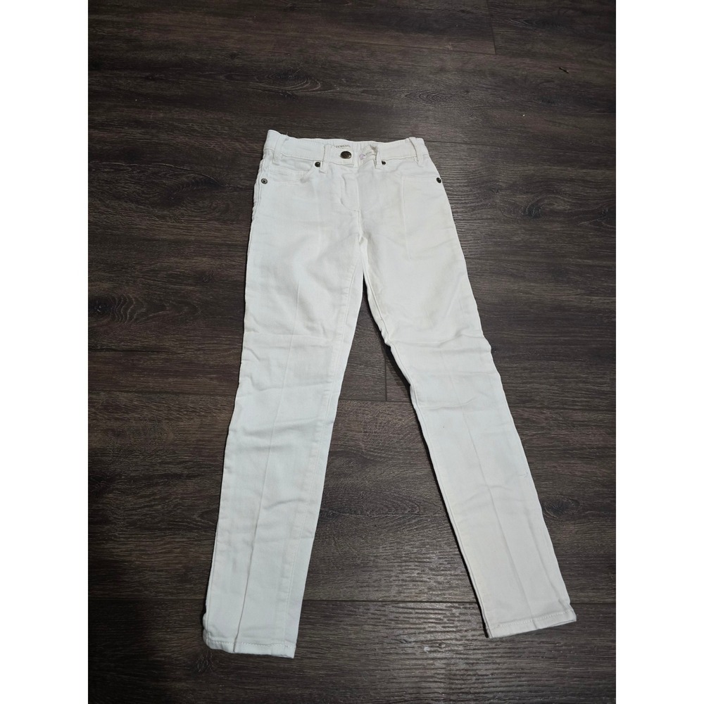 Crewcuts J.Crew Boys White Skinny Jeans Size 8 Elastic Waist Denim Pants